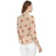 thumbnail image 5 of Allegra K Blusa Floral De Manga Larga Con Lunares Y Escote Con Volantes Para Mujer Albaricoque L, 5 of 6