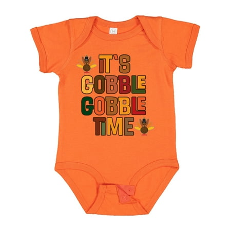

Inktastic Thanksgiving Gobble Time Turkey Gift Baby Boy or Baby Girl Bodysuit