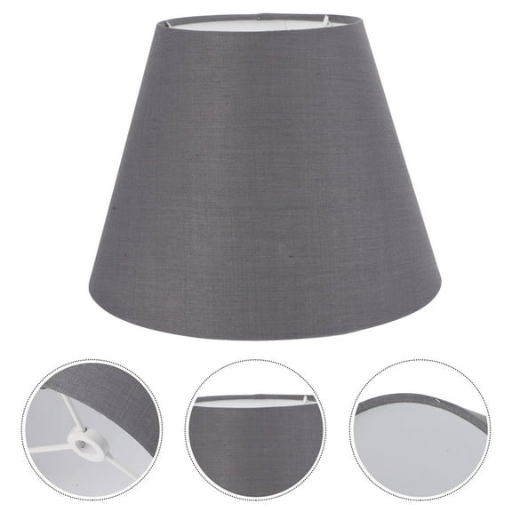 NICEXMAS Lamp Shades Medium Size Lamp Shade Dark Grey 1Pcs