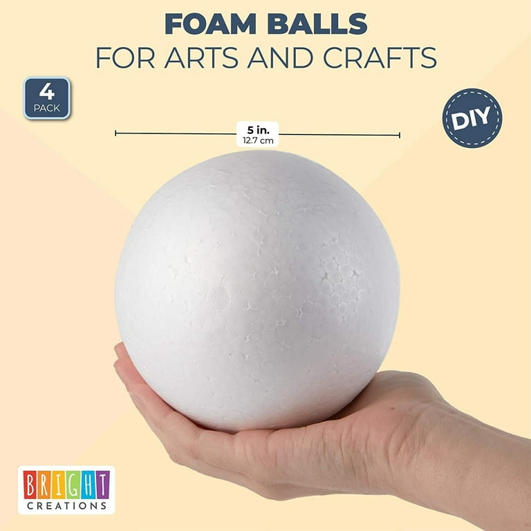 Styrofoam Balls 4 Inch, 2 Pack