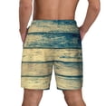 thumbnail image 4 of Goofa Retro Wooden Printed Men's Swim Trunks Board Shorts Quick Dry Mens Swimming Trunks with Compression Liner,Breathable Fit Hawaii Beach Shorts-Large, 4 of 9