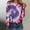Pink, variant on FamilyThread Women's Casual Long Sleeve Crew Neck Tie Dye Sweatshirt Oversized Soft Fashion Pullover Tops