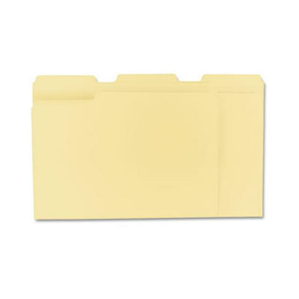 File Folders 1/3 Cut Assorted OnePly Top Tab Letter Manila 100