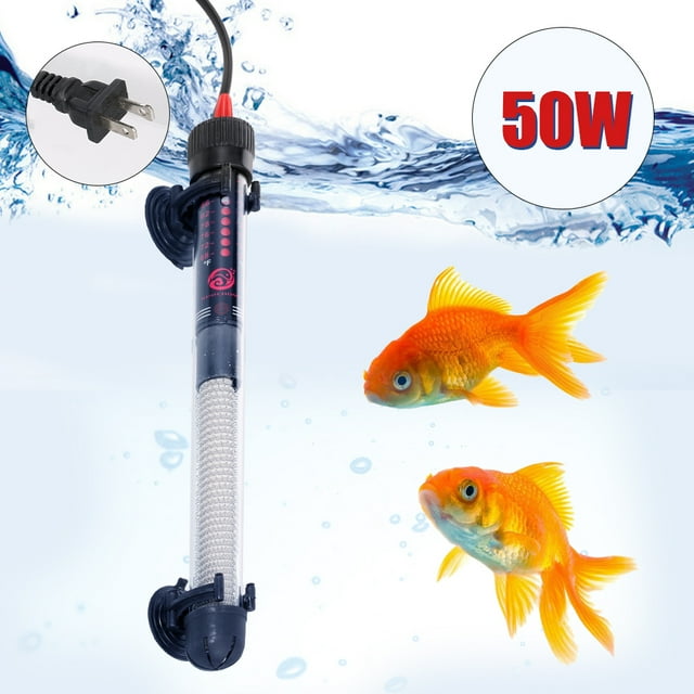 Labymos Chauffe-Aquarium Thermostat Auto Submersible Chauffe-Eau Réservoir de Poissons Température Réglable 50W avec