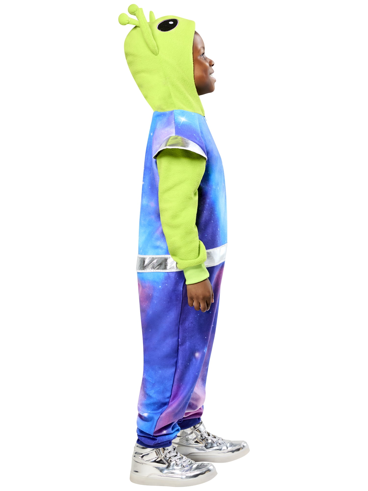 Rubies Cosmic Alien Comfy Wear Zipsters Costume for Kids, Unisex