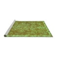 thumbnail image 2 of Ahgly Company Machine Washable Indoor Rectangle Abstract Turquoise Blue Modern Area Rugs, 3' x 5', 2 of 4