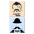 thumbnail image 1 of Cuadros Decorativos Bigotes Hipster Set 2 piezas Joss Design  30x30, 1 of 2
