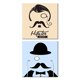 thumbnail image 1 of Cuadros Decorativos Bigotes Hipster Set 2 piezas Joss Design  30x30, 1 of 2