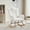 Teddy Fleece | Beige, variant on Velvet Upholstered Glider Rocker Rocking Accent Chair Padded Seat with High Backrest Armchair Comfy Side Chair for Living Room, Bedroom, Cozy Reading, Beige