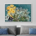 thumbnail image 3 of PixonSign Framed Canvas Print Wall Art Flower Bouquet by Vincent Van Gogh Nature Wilderness Illustrations Modern Art Decorative Floral Botanical Minimal Calm/Relax/Cozy Fine Art - 16"x24" White, 3 of 5