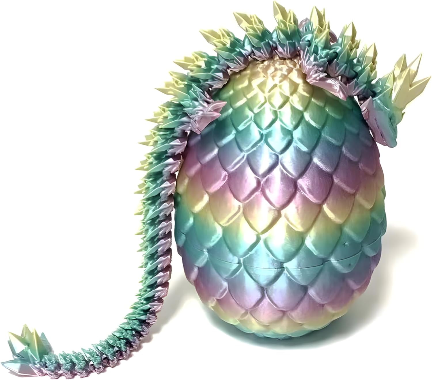 Home Office Desk Decor3D Printed Dragon Egg Crystal 3D Dragon Fidget Toys for Adult Articulated Dragon Egg Surprise Dragon Gifts