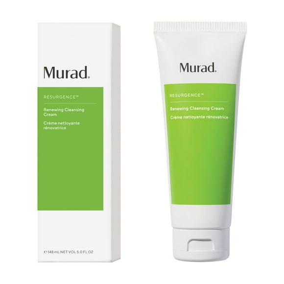 Murad Renewing Cleansing Cream - Anti-Aging, Cleansing Cream Face Wash - Lactic Acid and Antioxidant Vitamin-E Face Cleanser for Tightening, 5 Fl Oz