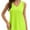 Lime green, variant on Womens V Neck Summer Tank Tops Trendy Casual Loose Fit Flowy Sleeveless Shirts