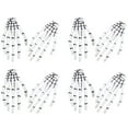 thumbnail image 1 of 8 piezas esqueleto manos hueso pinzas para el cabello Halloween fantasma garra horquilla pinza para el cabello, 1 of 8