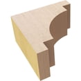 thumbnail image 6 of 2"W x 4"D x 4"H Classic Mediterranean Rough Cedar Woodgrain TimberThane Corbel, Primed Tan, 6 of 6