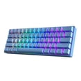thumbnail image 1 of HK GAMING GK61 60% v3 | Teclado Mecánico para Juegos Hotswap | 61 Teclas con Retroiluminación RGB Multicolor para PC/Mac Gamer | Distribución US (Blue, Cherry Mx Speed Silver), 1 of 8