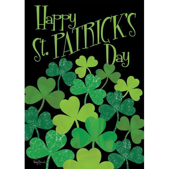 Shamrocks St Patricks Day Flag 28x40 Inch Double Sided St Patricks Day Garden Flag for Outdoor House St Pats Flag Yard Decoration