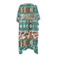 thumbnail image 3 of SCRAWLGOD Aztec Cow Print Kimono Swimsuit Cover Up for Women Soft Lightweight Swimsuit Coverup Breathable Loose Beach Cover Up, 3 of 6