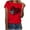 Red, variant on My Order Ladies Valentine Short Sleeve Round Neck Shirt Romantic Fashionable Tops My Items