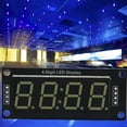 thumbnail image 4 of Led Display Module Led Display Tube Led Segmented Display 7 Segment Digital Tube LED Display Tube Module 4-Digit 7-Segment White Display Color Fits For  Use Library TM1637.h, 4 of 8