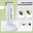 thumbnail image 2 of KEINXS Baby Wireless Electric Hair Clippers KM-1319 Mini Portable Electric Baby Hair Trimmer USB Rechargeable Hair Clipper Kids Hair Cutting Quiet Infant Household Shaver, 2 of 5