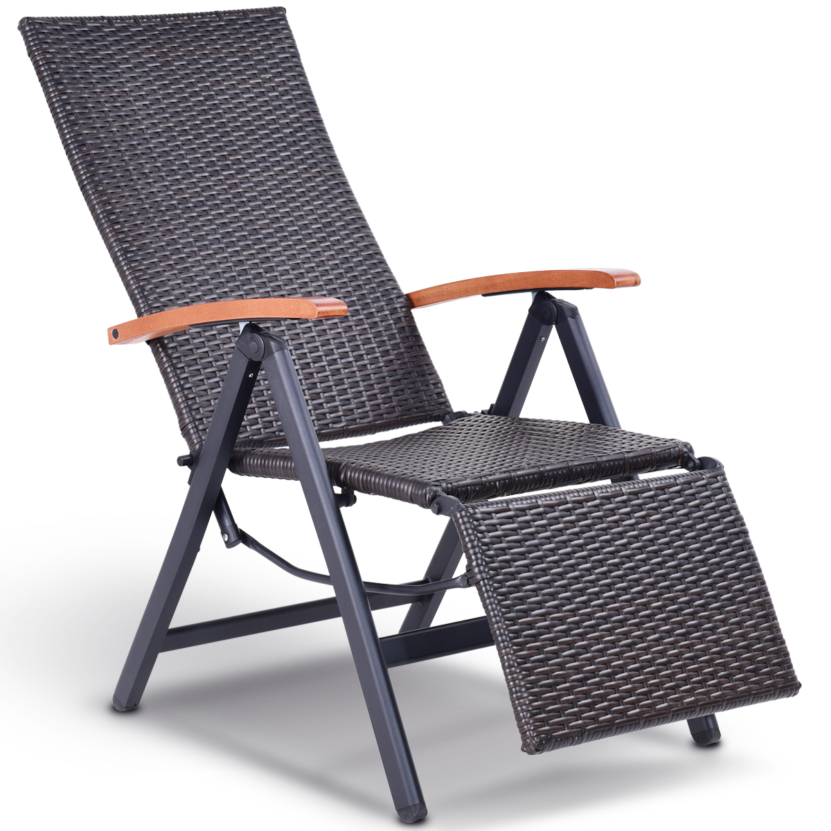 Patiojoy Outdoor Patio Folding Lounge Chair Garden Rattan Adjustable   50400929 Ad40 4599 A33d 85ca8194a50b 1.75df60d2a24c1db5f1fc768232f5dc2d 