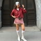 thumbnail image 4 of Lace Solid Color Skirt Sexy Slim High Waist Satin Skirt Summer New Arrival, 4 of 4