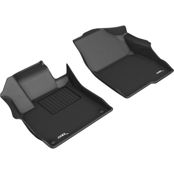 3D MAXpider Custom Fit Kagu Floor Mat (Black) Compatible with Honda Accord 2018-2022 - Front Row