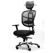 Office Factor Executive Managers High Back Black Mesh Chair Lumbar support