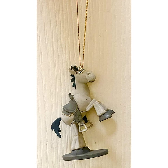 Toy Story 25th Anniversary Bullseye Horse Custom PVC Ornament Figure Figurine Collectible Black & White Period Disney Toy 3”