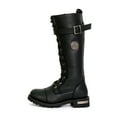 thumbnail image 6 of Hot Leathers BTL1005 Ladies 14-inch Black Knee-High Leather Boots with Side Zipper Entry 8.5, 6 of 10