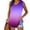 48#Purple, variant on Women's Sleeveless V Neck Tank Tops Gradient Summer Trendy Causal Loose Fit Workout Athletic Yoga Shirts Light Blue,Size XL