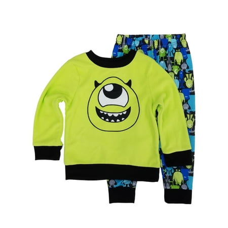 Disney Monsters Inc. Mike Wazowski Little Boys 2-Piece Sleepwear Pajama Set