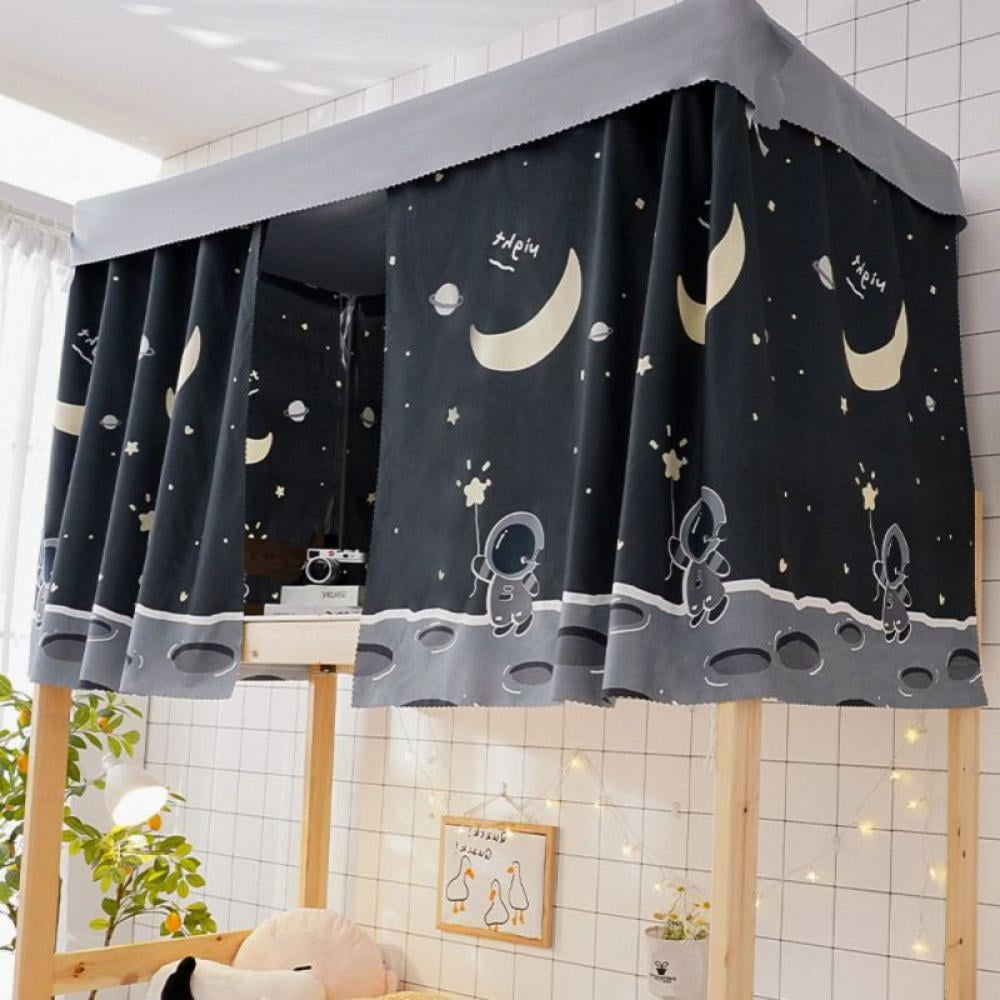 Apocaly Dorm Home Bunk Bed Curtains Breathable Dustproof Single Sleeper