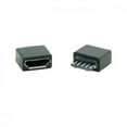 thumbnail image 3 of Xiwai Connector 50Pcs Type B Micro USB Female 5 Pin Jack Port Socket Connector Solder Type Repair Parts, 3 of 7