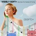 thumbnail image 3 of GZHJMY Beach Towel for Women Girls, Colorful Striped Princess Cat Bath Towel, Oversized Lightweight Sport Towel, 31x51 Inch, 3 of 7