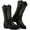 Black, variant on Ecetana Cowboy Boots for Womens Chunky Heel Wide Calf Western Cowgirl Boots
