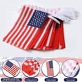 thumbnail image 4 of 19.68ft American Flag String Banner Mini Small Flags, Patriotic July 4th Decor, Reusable Waterproof Ornament for Parties Classrooms Sporting Events Home Outdoor, 4 of 7