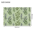 thumbnail image 4 of RMDQTR 20" × 24" U Shape Bathroom Rugs Plush Toilet Base Mat Soft Rugs Non Slip Absorbent Green and Lavender Herbs, 4 of 9