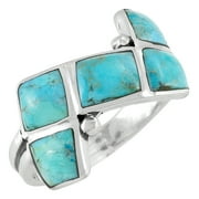 Turquoise Jewelry Ring for Women Sterling Silver 925 | Turquoise Network | R2567-C75-10