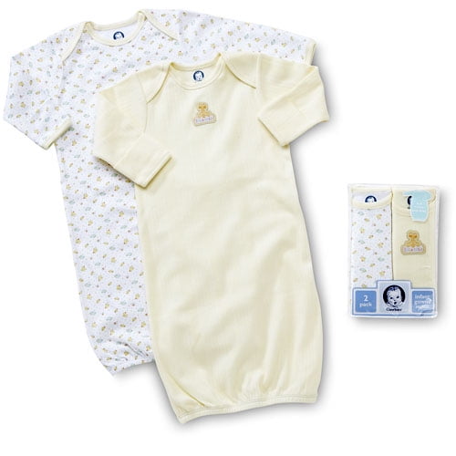 Gerber 2Pack Infant Gowns Newborn Girl or Boy