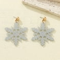 thumbnail image 3 of Christmas Snowflake Earrings Acrylic Snowflake Dangle Earrings for Women Christmas Winter Stud Jewelry Festival Party Gifts, 3 of 7