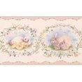 thumbnail image 1 of Retro Rabbit Duck Sheep Beige Animal Wallpaper Border Vintage Design, Roll 15' x 7'', 1 of 3