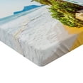 thumbnail image 2 of Ambesonne Ocean Fitted Sheet, Home Porch View Moroccan, Twin XL Size, Multicolor, 2 of 3