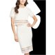 thumbnail image 1 of Rachel Roy Falda Lápiz Recortada para Mujer, Beige, X-Large Rachel Roy Lápiz, 1 of 1