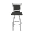 thumbnail image 5 of 870 Hadleigh 36" Swivel Bar Stool with Anodized Nickel Finish and Canter Iron Seat and Back, 5 of 5