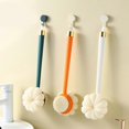 thumbnail image 2 of Shower Body Brush 2 in 1with Long Handle Hanging Storage Saving Space for Bathroom Body Cleaning Message Orange, 2 of 4