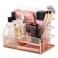 thumbnail image 4 of Sleek Wrought Iron Desktop Organizer - Multifunctional Stationery & Makeup Brush Holder for Office & Students  Space-Saving Design, 4 of 6