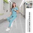 thumbnail image 6 of VIAOLI Scrubs Set for Women Nurse Uniform Jogger Set Stretch Top & Pants with Multi Pocket for Nurse Workwear, 6 of 7