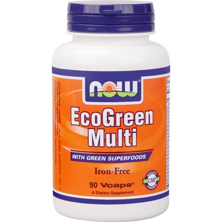 NOW Foods - Eco-Green Multi with Green Superfoods Iron-Free - 90 Vegetarian
